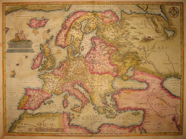 Ortelius Abraham (1528-1598) Europae 1603 Anversa, Jean Baptiste Vrients 